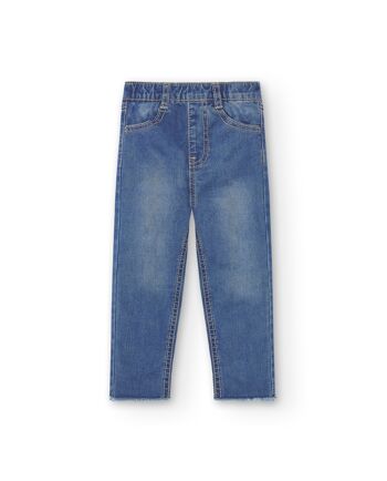 Pantalon en jean fille Réf : 79054 2