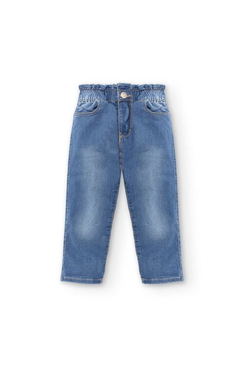 Girl's high jean pants Ref: 83062