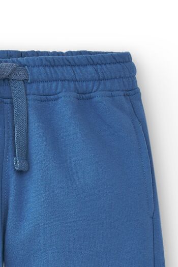 Pantalon garçon en coton bleu Réf : 83103 4