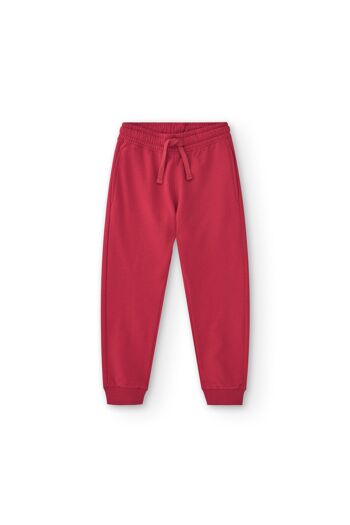 Pantalon garçon en coton rouge Réf : 83103 2