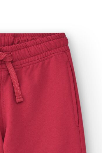 Pantalon garçon en coton rouge Réf : 83103 4
