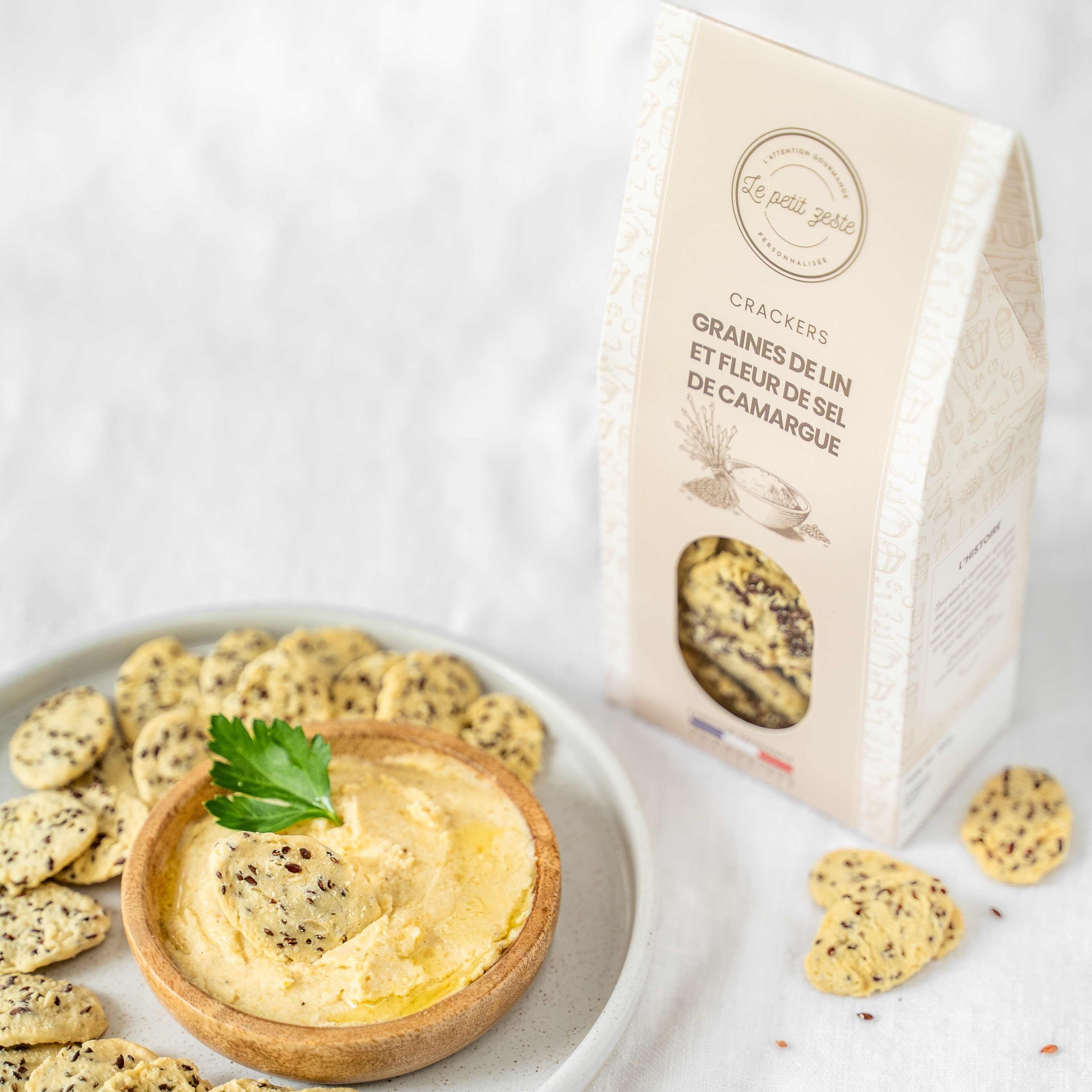 Crackers da aperitivo - Semi di lino e fior di sale della Camargue