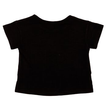 T-shirt fille noir Réf : 78308 3