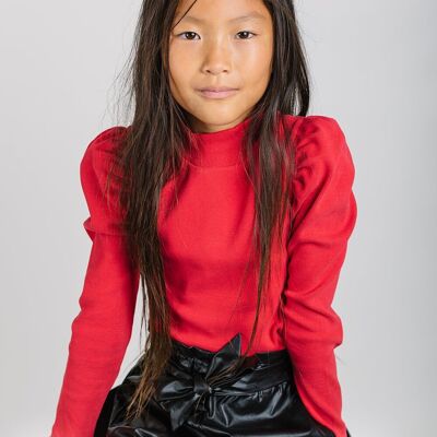 Red girl's t-shirt Ref: 77296