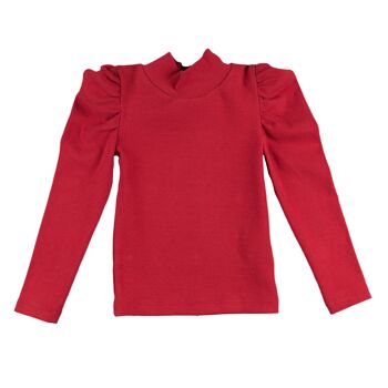 T-shirt fille rouge Réf : 77296 2