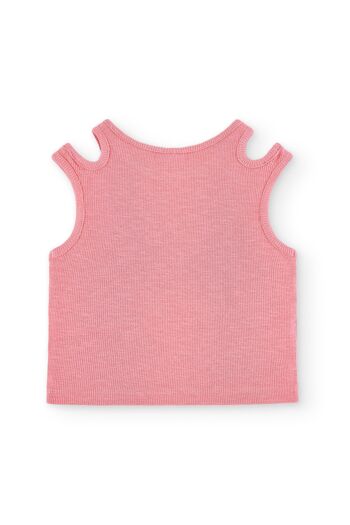 T-shirt fille rose Réf : 84067 4