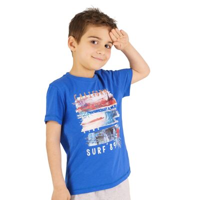 T-shirt garçon bleu Réf : 78790