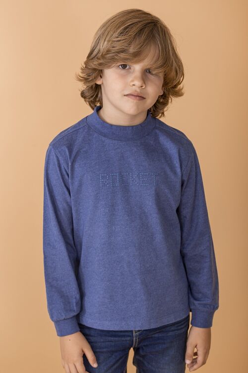 Blue cotton boy's t-shirt Ref: 83104