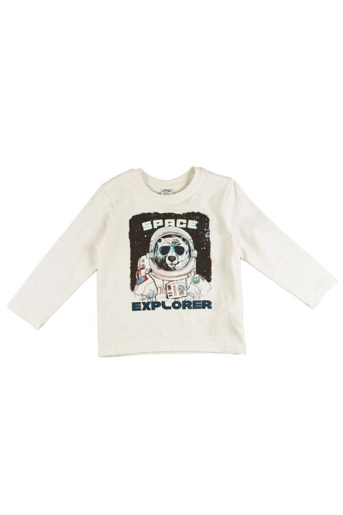 Space ecru boy's t-shirt Ref: 77353