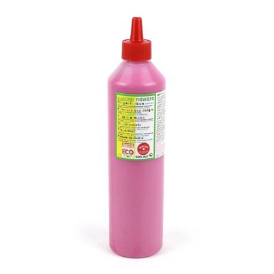 Pintura para dedos nawaro, botella 500ml - rosa