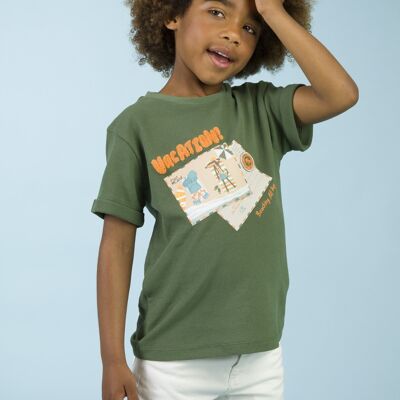 T-shirt kaki da bambino Rif: 84445