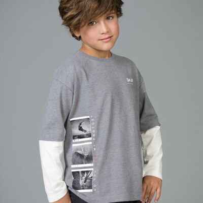 Mehrfarbiges Skate-T-Shirt für Jungen Ref: 86478