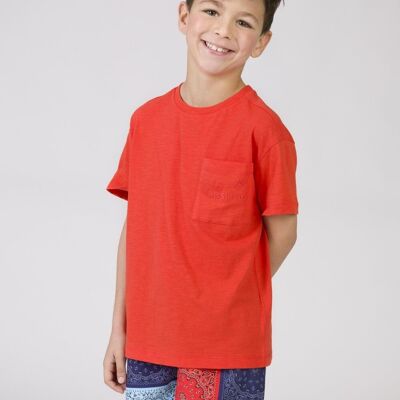 T-shirt garçon rouge Réf : 84122