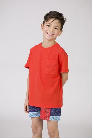 T-shirt garçon rouge Réf : 84122 1