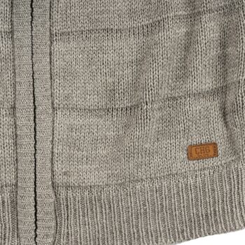 Cardigan zippé gris garçon 6