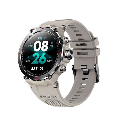 Smartwatch con GPS y pantalla Amoled HD gris