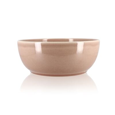 Poke bowl 12.5cm in pale pink stoneware 360 ​​ml