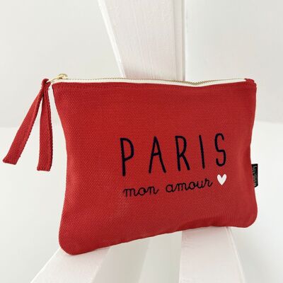 Pouch Special Olympics “Paris mon Amour” Colore mandarino