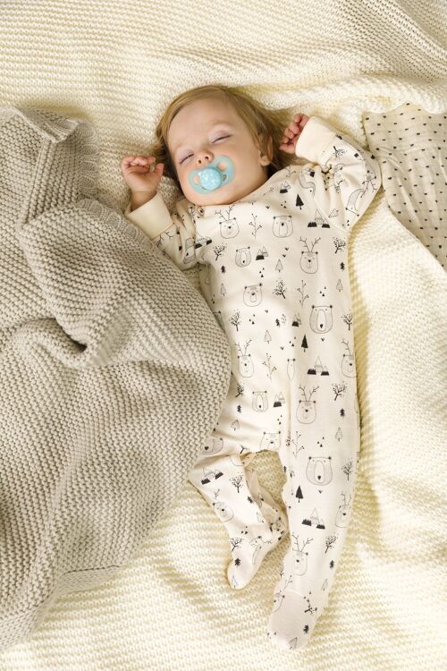 Pack of multicolored winter newborn rompers Ref: 83163