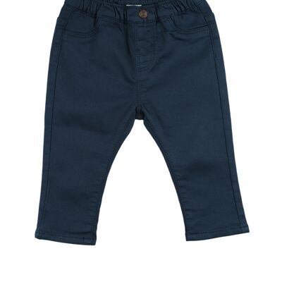 Pantalon bébé basique bleu marine Réf : 77155