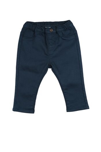 Pantalon bébé basique bleu marine Réf : 77155 1