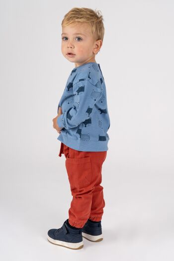Pantalon bébé orange avec poches Réf : 77522 2