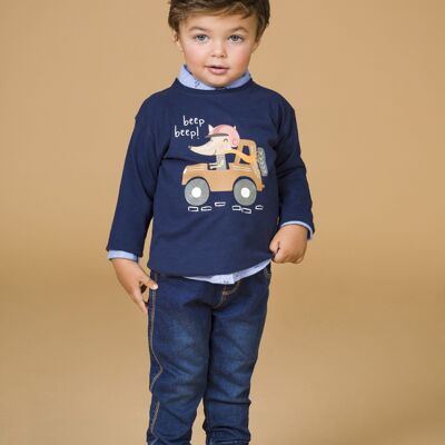 Pantalon bébé texan avec poches Réf : 83002
