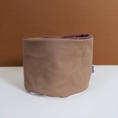 Plant Basket - Organic Cotton - Natural Clay Brown - 22 x 20 cm