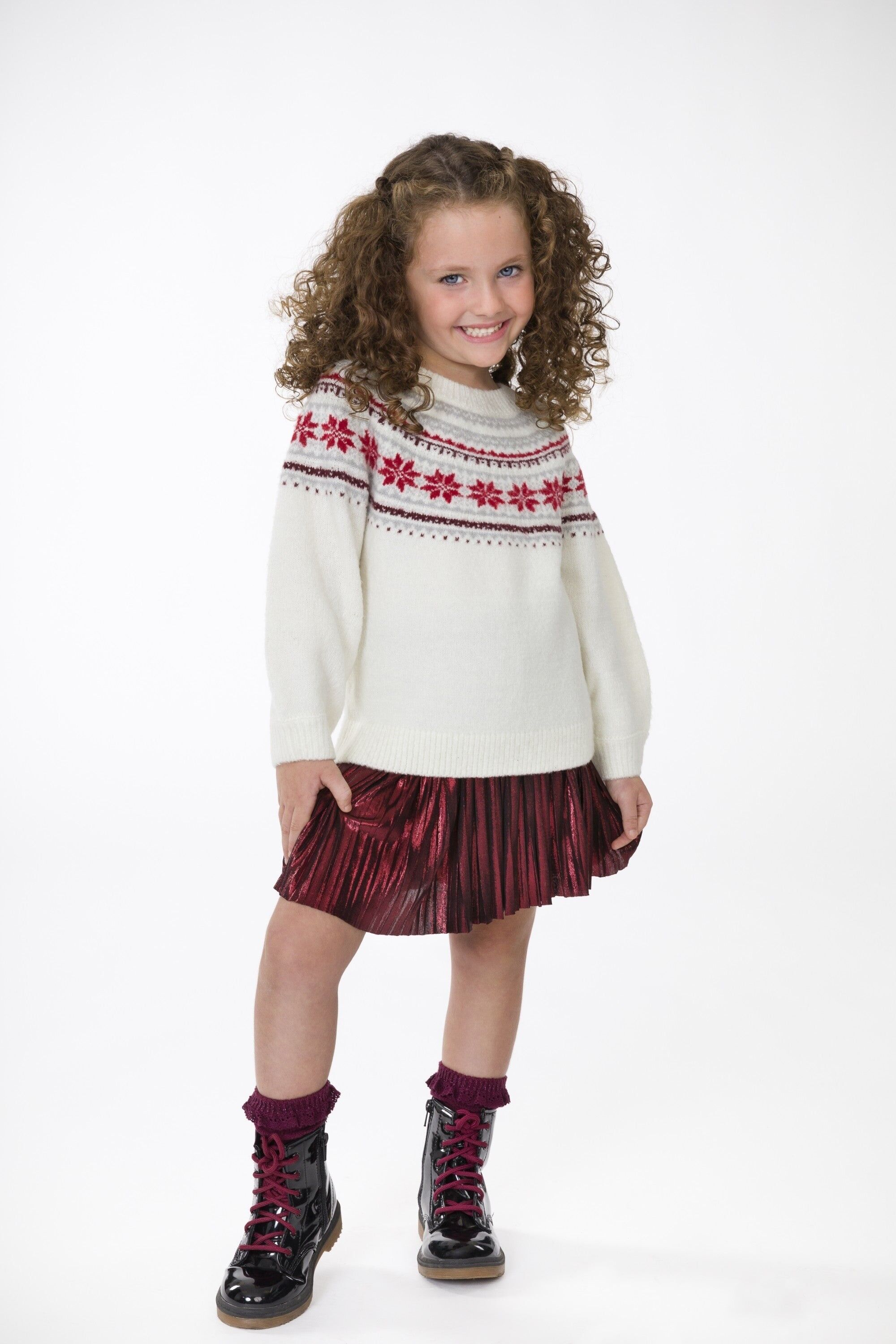 Gonna rossa da festa per bambina Rif: 86372