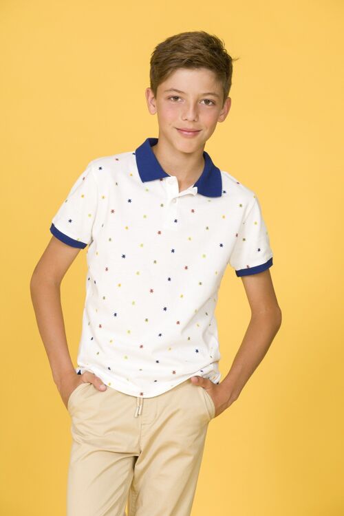Printed boy's polo shirt Ref: 87670