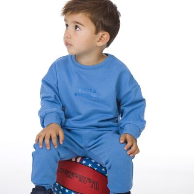 Sweatshirt für Babys, Smiley, blau Ref: 83003