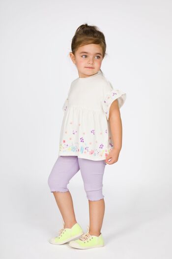 Legging bébé violet 1