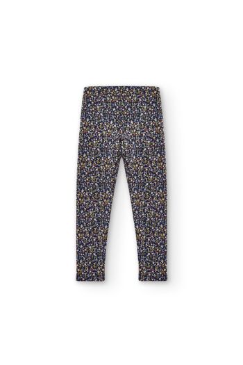 Legging fille imprimé fleurs Réf : 86268 2