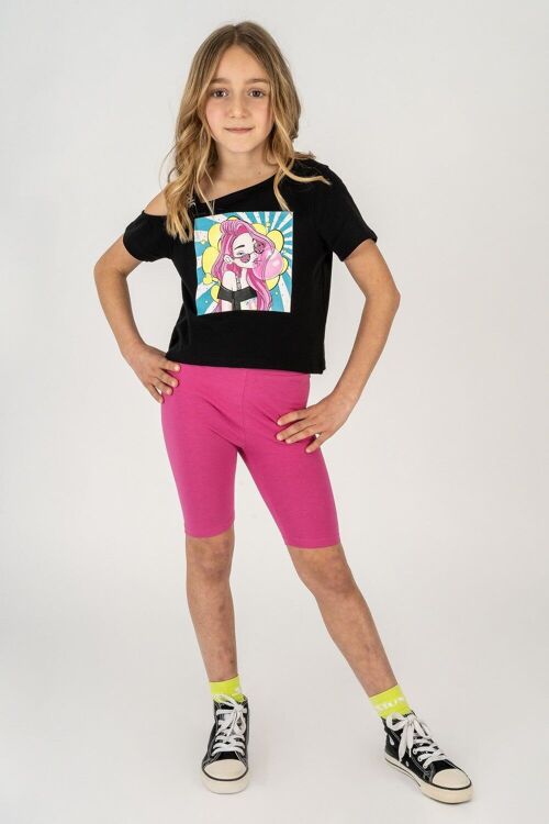 Fuchsia girl's legging Ref: 84052