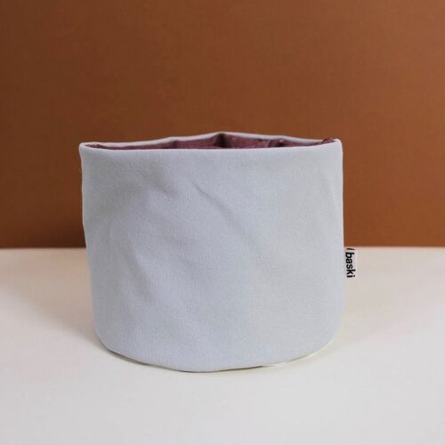 Plant Basket - Bio Cotton - Natural Storm Grey - 18 x 16 cm