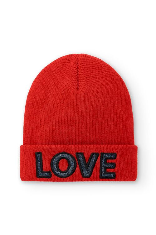 Girl's red love hat Ref: 83739