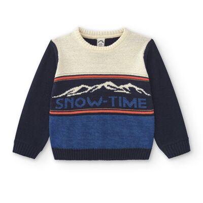 Maglione da bambino multicolore Snow time Rif: 77405