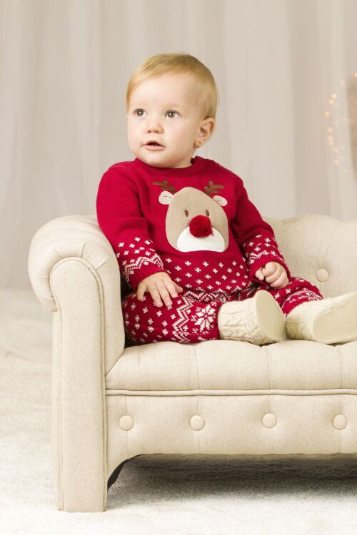 Reindeer red newborn sweater Ref: 83168