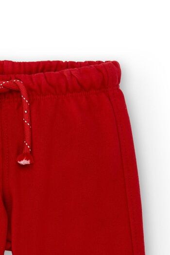 Pantalon de bébé couleur rouge 3