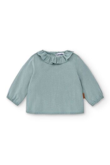 Blouse à manches bébé vertes Cocote & Charanga Réf : 51624 1