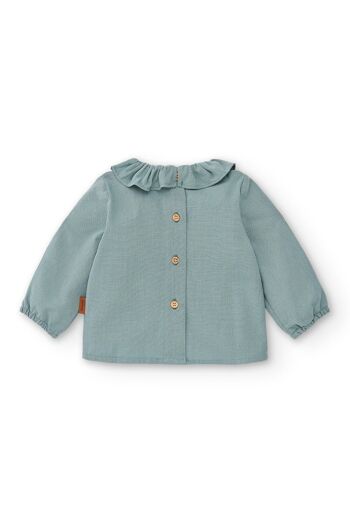 Blouse à manches bébé vertes Cocote & Charanga Réf : 51624 2