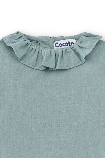 Blouse à manches bébé vertes Cocote & Charanga Réf : 51624 3