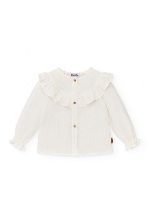 Girl's blouse with ruffle sleeves Cocote & Charanga Ref: 51646