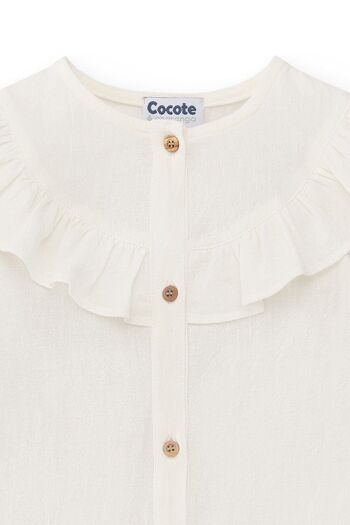 Blouse fille manches volantées Cocote & Charanga Réf : 51646 3