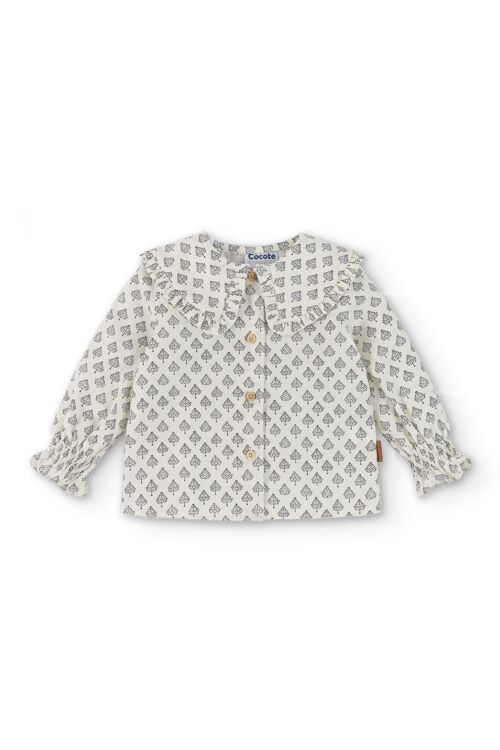 Cocote & Charanga printed girl's blouse with sleeves Ref: 51634