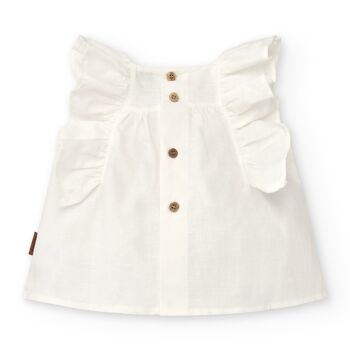 Blouse bébé écru Cocote & Charanga Réf : 51002 3