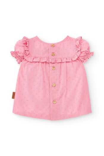 Blouse bébé rose Cocote & Charanga Réf : 51004 3