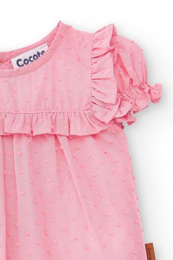 Blouse bébé rose Cocote & Charanga Réf : 51004 4