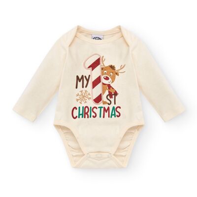 Body neonato ecrù Primo Natale Rif: 83156