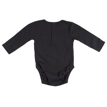 Body nouveau-né noir imprimé pingouins Réf : 77121 3